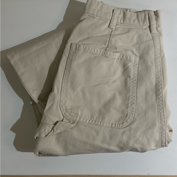 ZARA Cream Cargo Pants - Picture 3 of 4